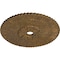 Ekena Millwork Melonie Ceiling Medallion (Fits Canopies up to 6 1/4"), 36 1/4"OD x 1 7/8"P, Rubbed Bronze CM36MERZS - alternate 4